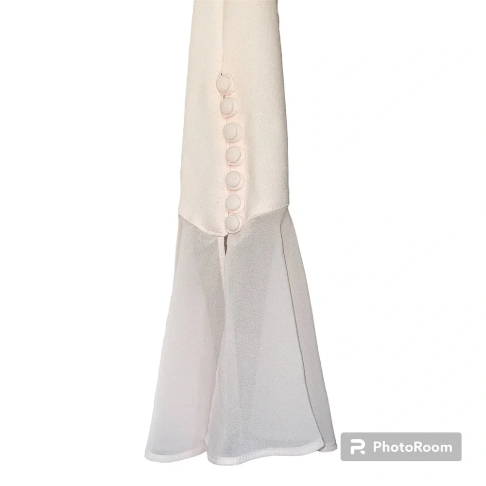 NWT Calvin Klein Crepe Scuba dress, Pale Pink Size 6P - Picture 3 of 6